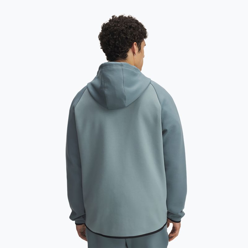 Pánska mikina Under Armour Unstoppable Fleece Full Zip HD jasper blue/serpentine/black 2