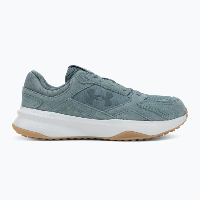 Pánske tréningové topánky Under Armour Edge Suede jasper blue/halo gray/jasper blue 2