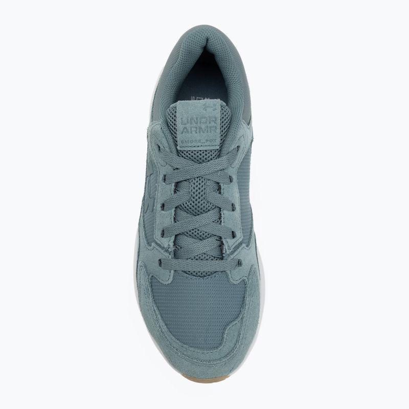 Pánske tréningové topánky Under Armour Edge Suede jasper blue/halo gray/jasper blue 5