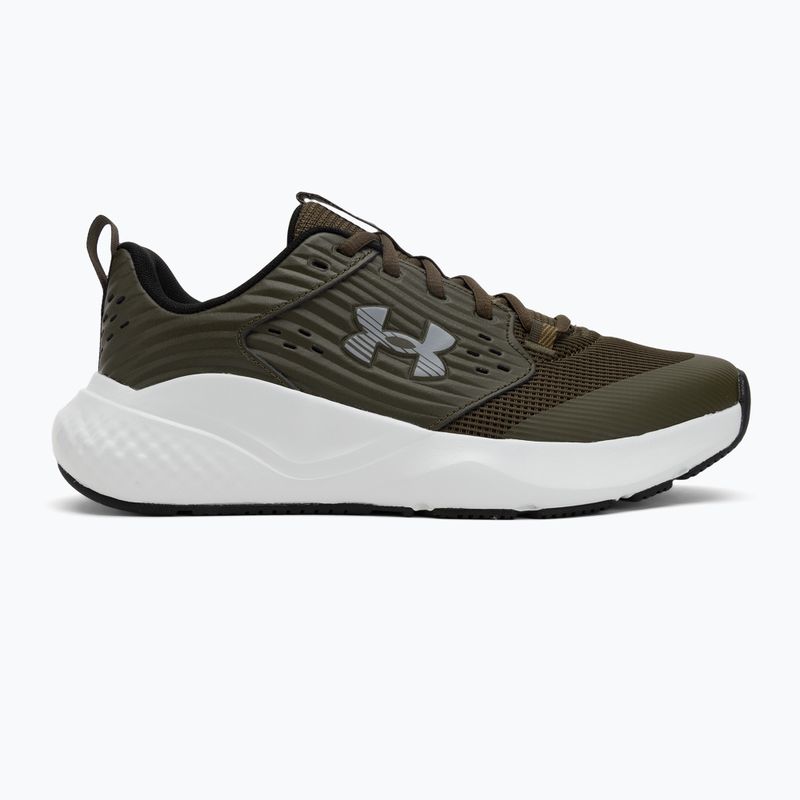 Pánske tréningové topánky Under Armour Commit 4 expedition green/halo gray/steel 2