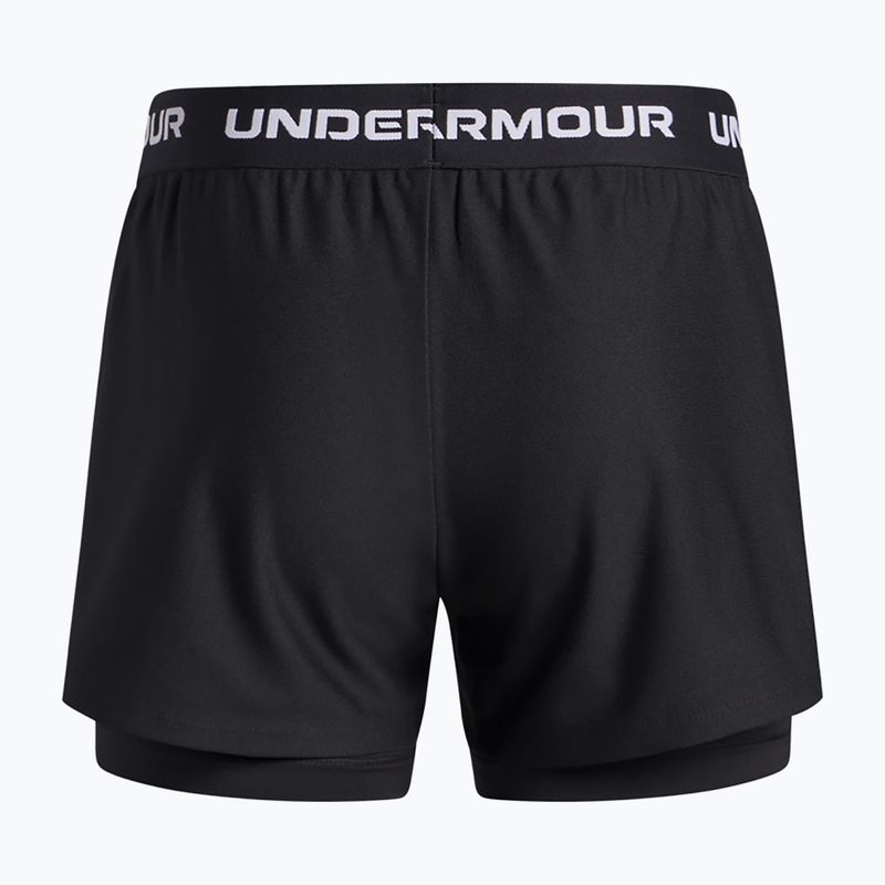 Detské tréningové šortky Under Armour UA Tech Play Up 2IN1 Shorts black/black/white 2