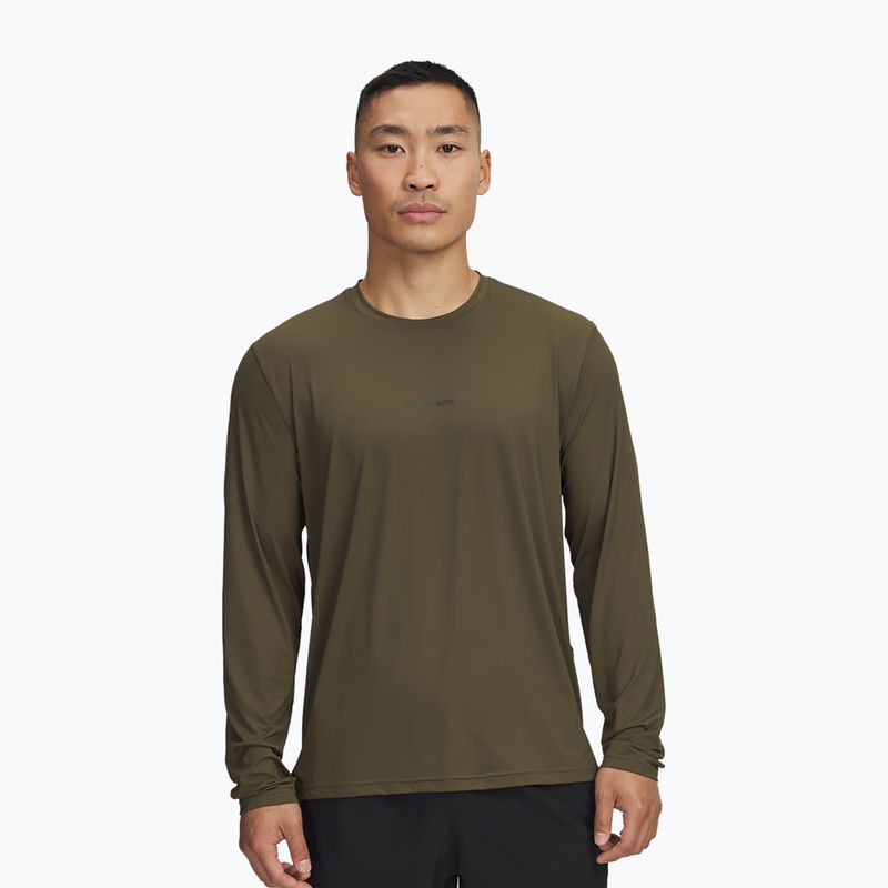 Pánske tréningové tričko longsleeve Under Armour Project Rock Iso Chill expedition green/baroque green