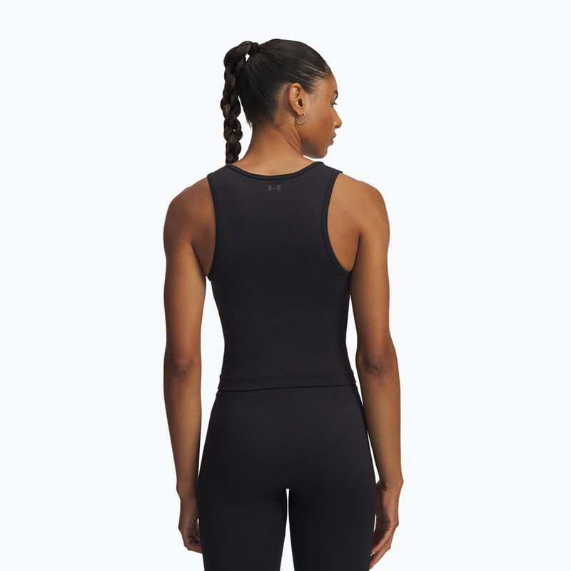 Dámské tréninkové tričko Under Armour Project Rock Seamless černé/šedé 2