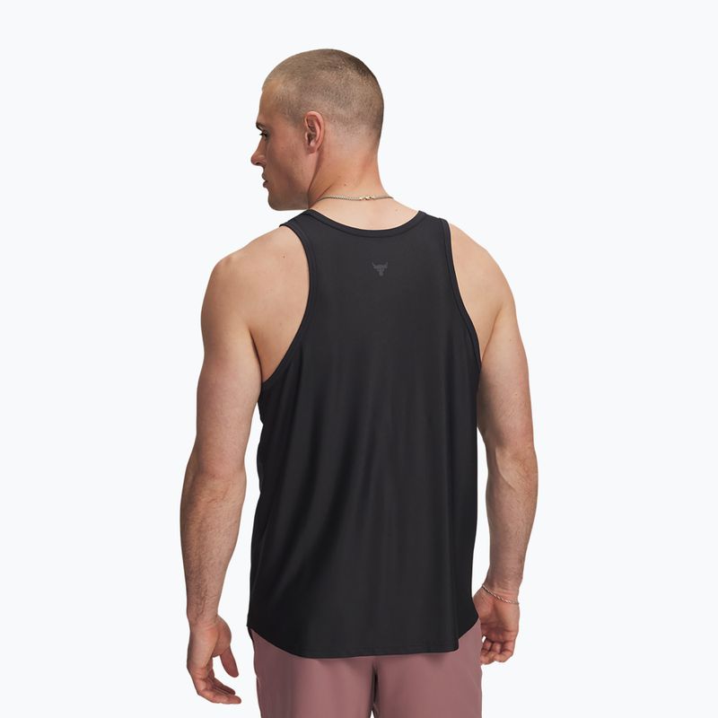 Pánske tréningové tielko Under Armour Project Rock Iso Chill Tank black/anthracite 2