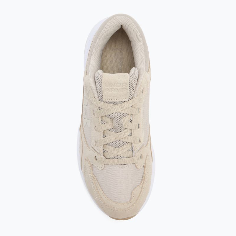 Pánske tréningové topánky Under Armour Edge Suede khaki base/white/khaki base 5