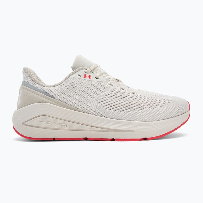 Pánske bežecké topánky Under Armour Sonic 7 summit white/khaki base/racer red 2