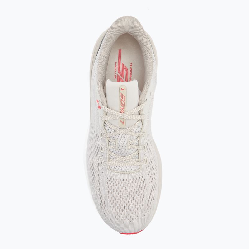 Pánske bežecké topánky Under Armour Sonic 7 summit white/khaki base/racer red 5