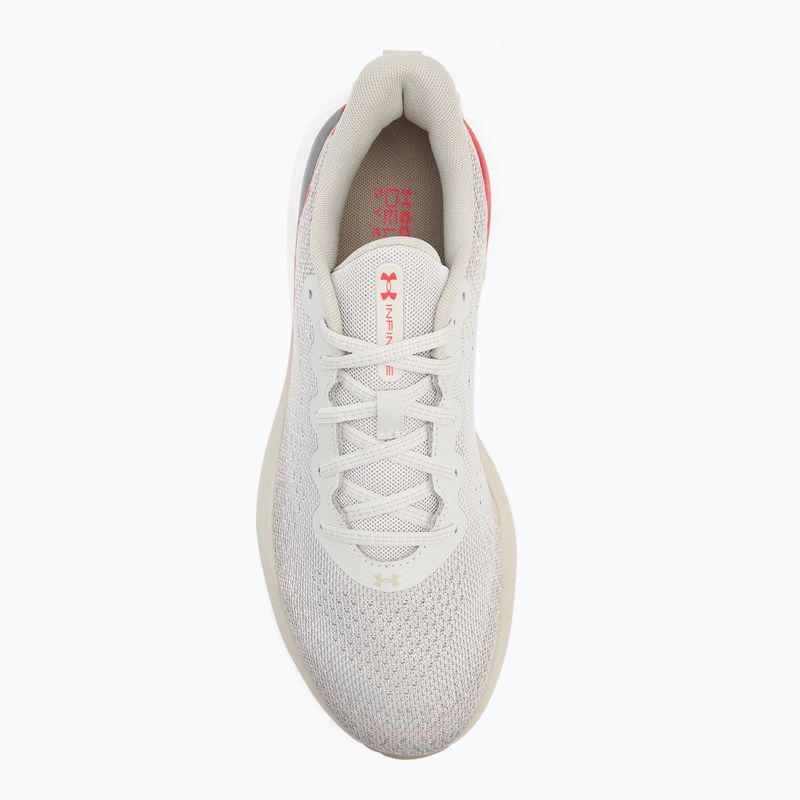 Pánske bežecké topánky Under Armour Infinite summit white/khaki base/racer red 5