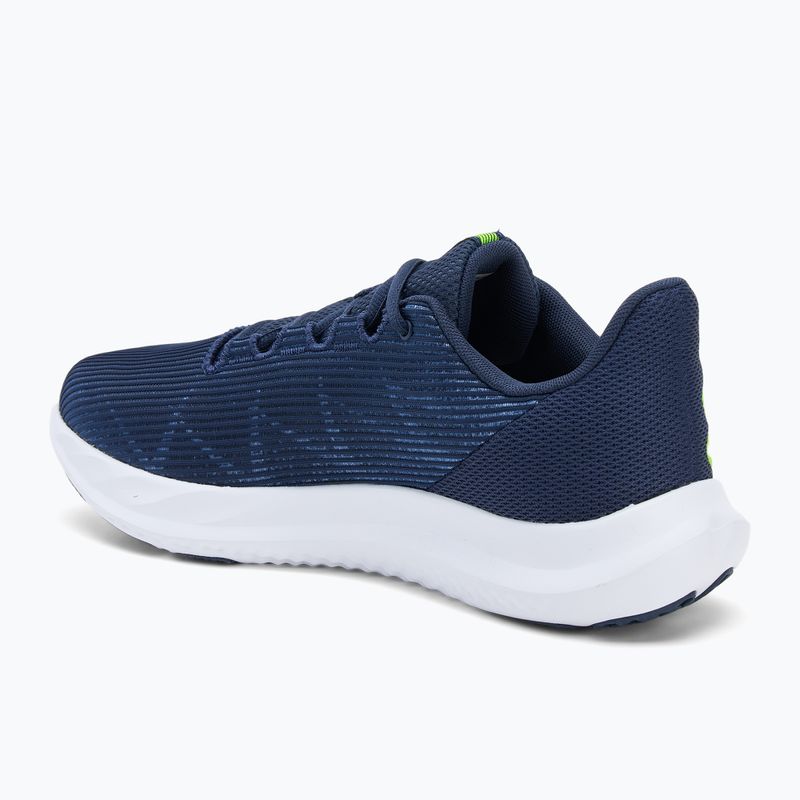 Pánske bežecké topánky Under Armour Charged Speed Swift washed navy/black/high vis yellow 3