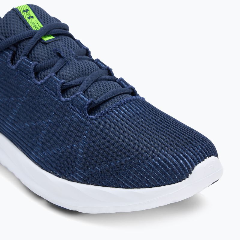 Pánske bežecké topánky Under Armour Charged Speed Swift washed navy/black/high vis yellow 7