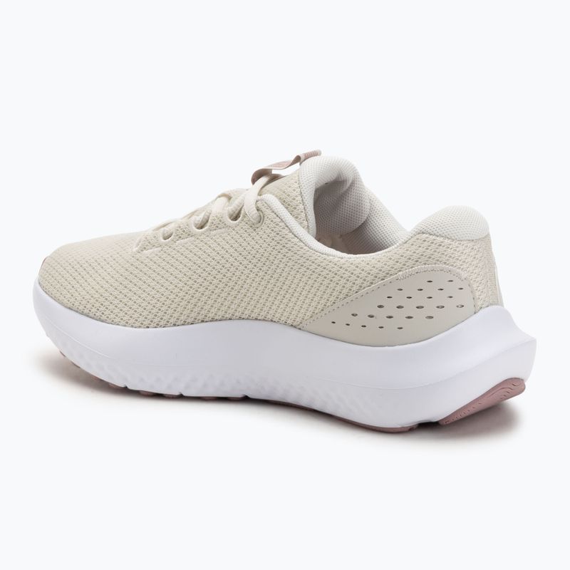 Dámske bežecké topánky Under Armour Charged Surge 4 summit white/tourmaline pink/metallic tourmaline pink 3