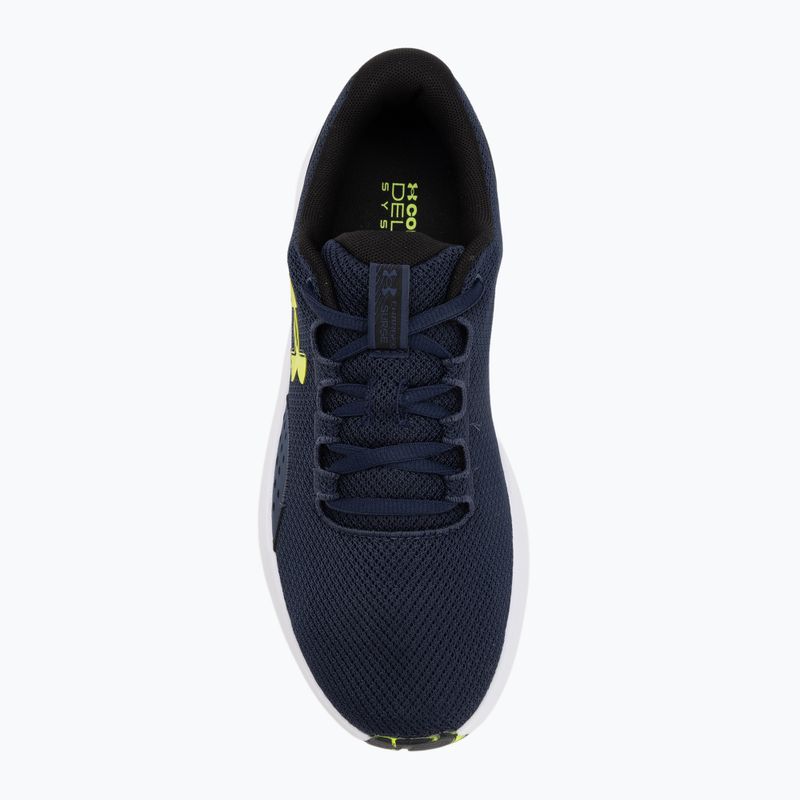 Pánske bežecké topánky Under Armour Charged Surge 4 washed navy/black/high vis yellow 5