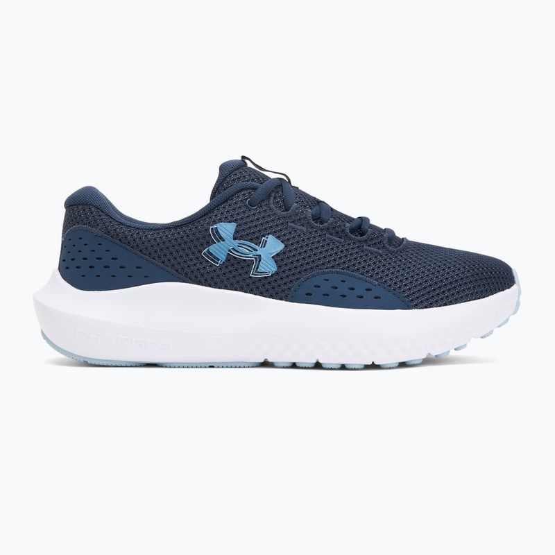 Dámske bežecké topánky Under Armour Charged Surge 4 washed navy/blue calm/metallic blue calm 2