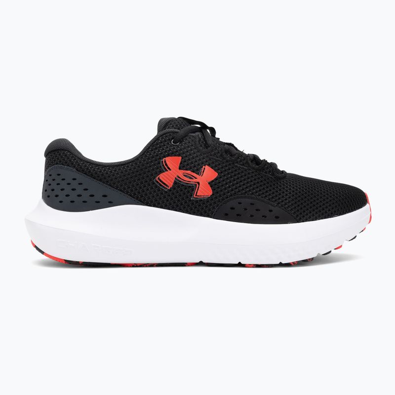 Pánske bežecké topánky Under Armour Charged Surge 4 black/anthracite/racer red 2