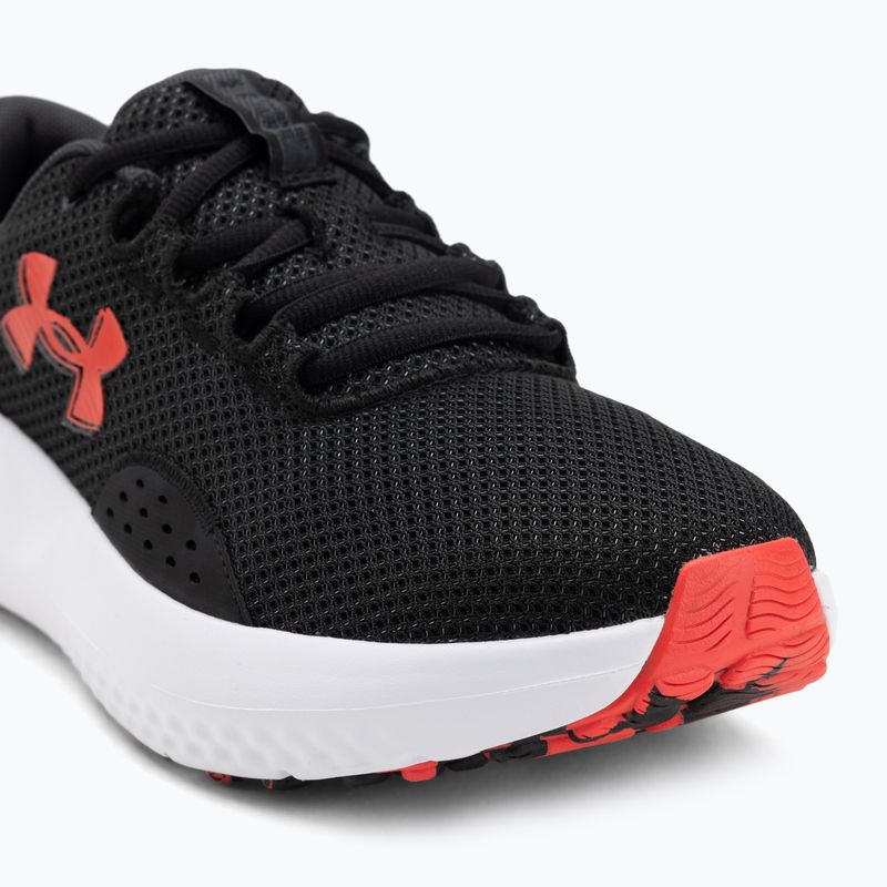 Pánske bežecké topánky Under Armour Charged Surge 4 black/anthracite/racer red 7