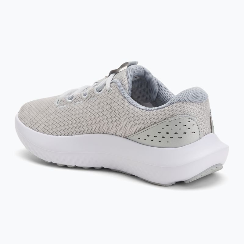Dámske bežecké topánky Under Armour Charged Surge 4 halo gray/metallic silver/metallic silver 3