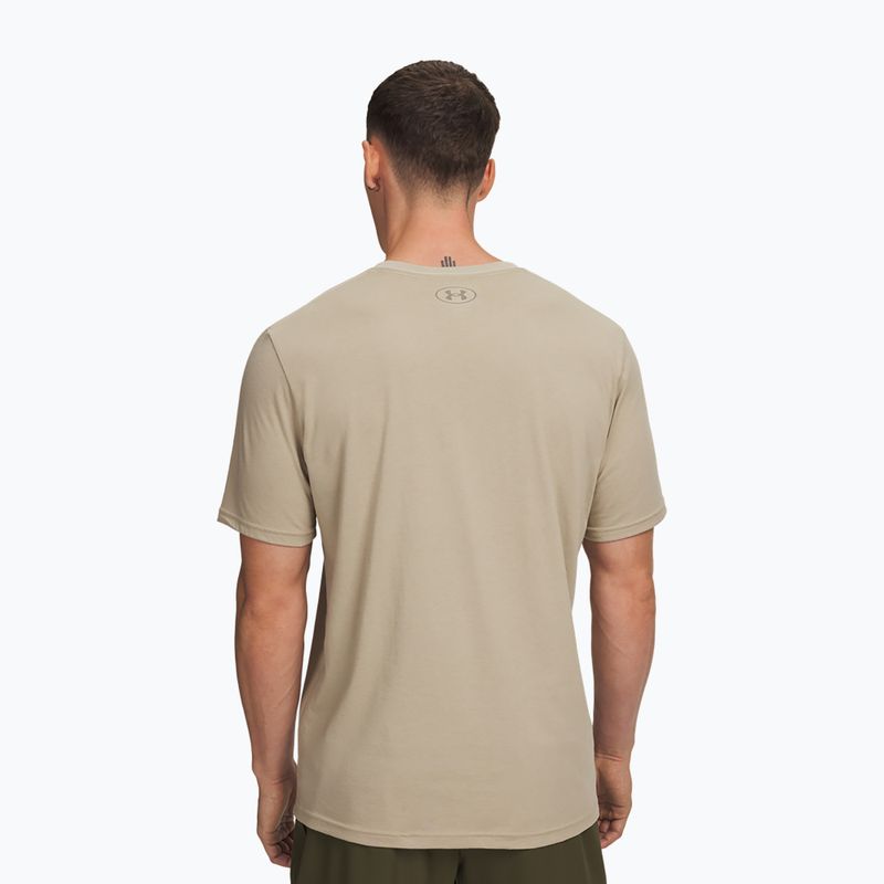Pánska tričko Under Armour Sportstyle Left Chest city khaki/taupe dusk 2