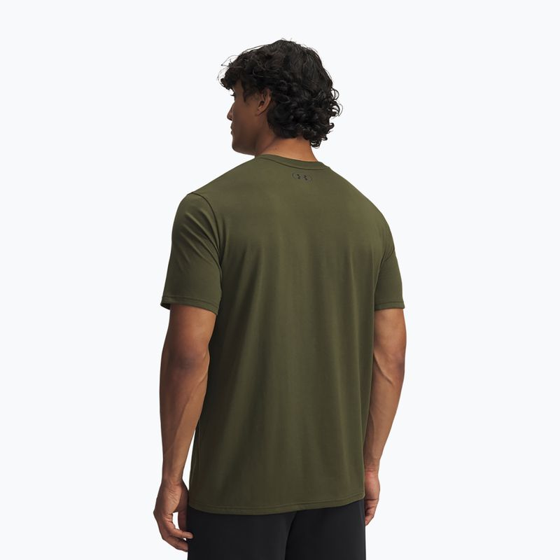 Men's training shirt Under Armour Project Rock Payoff Graphic expedition green/black 2