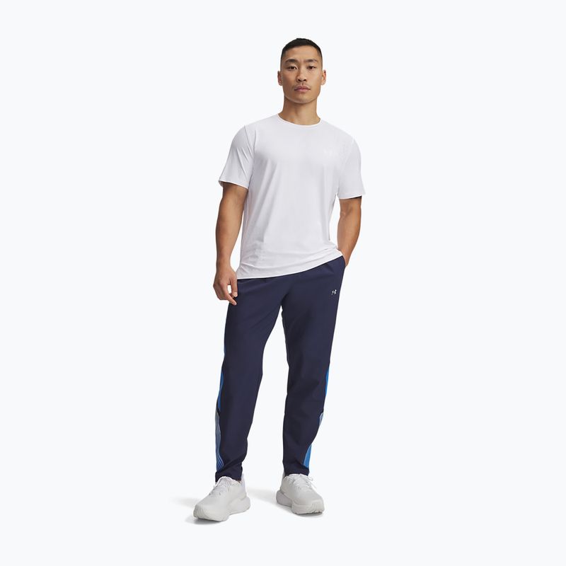 Pánske bežecké nohavice Under Armour Velociti Storm washed navy/blue atlantis/reflective 2