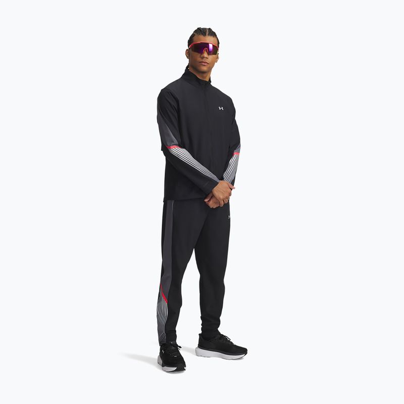 Pánske bežecké nohavice Under Armour Velociti Storm black/castlerock/reflective 2