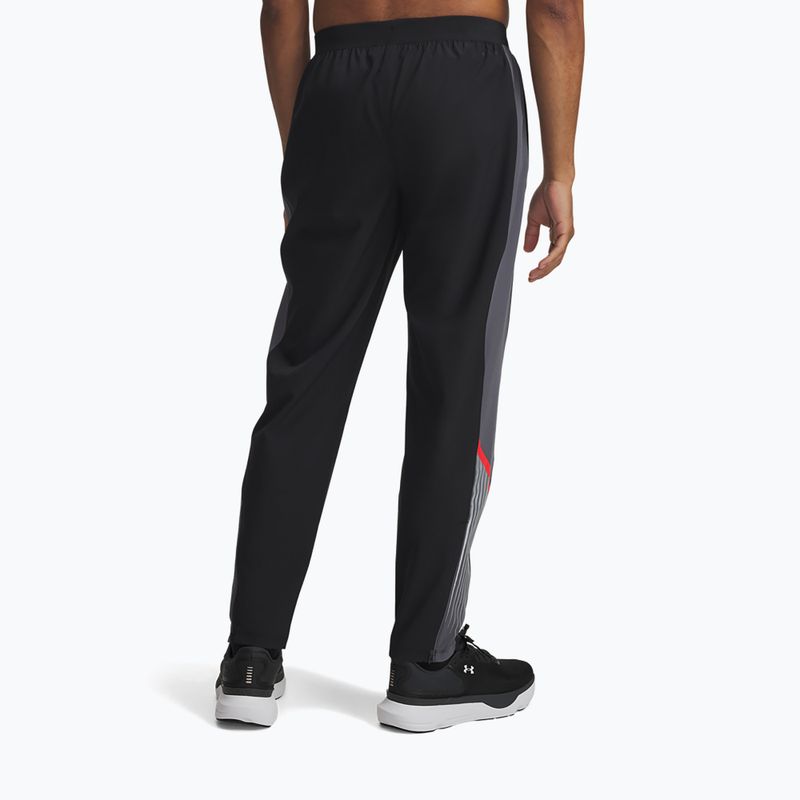 Pánske bežecké nohavice Under Armour Velociti Storm black/castlerock/reflective 3