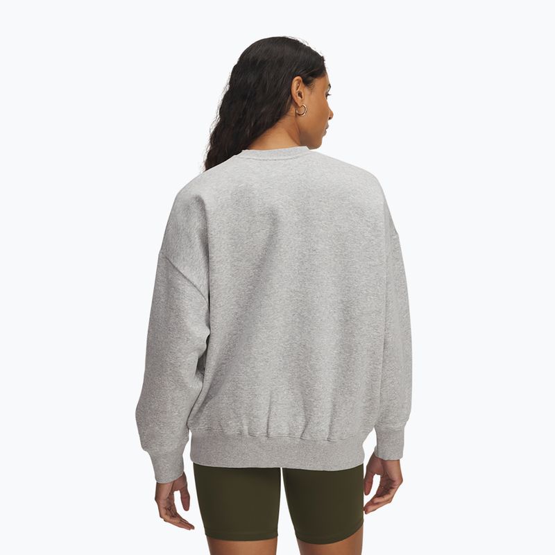 Dámská mikina Under Armour Rival Fleece Varsity Crew halo gray light heather/expedition green 2
