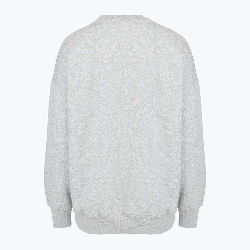 Dámská mikina Under Armour Rival Fleece Varsity Crew halo gray light heather/expedition green 4
