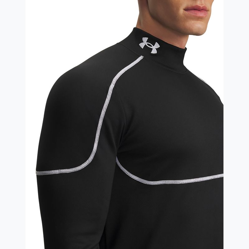 Pánske tréningové tričko longsleeve Under Armour Cold Weather Grid black/black/white 3