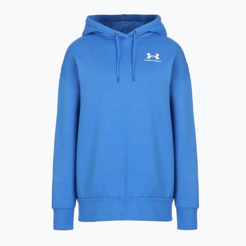 Damska bluza Under Armour Icon Fleece Hoodie niebieski atlantis/biały 4