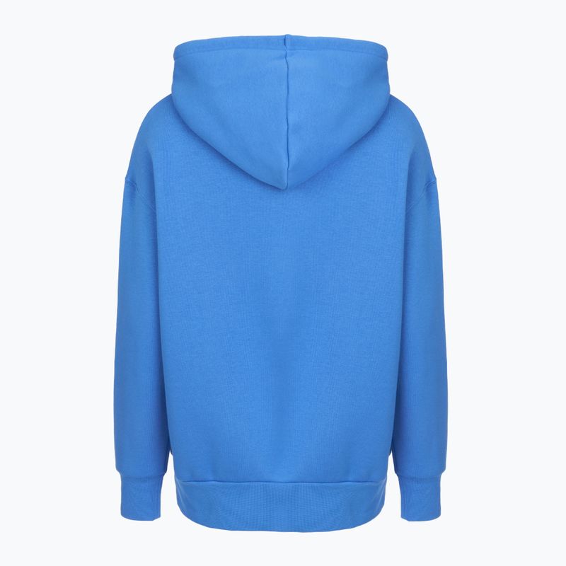 Damska bluza Under Armour Icon Fleece Hoodie niebieski atlantis/biały 5