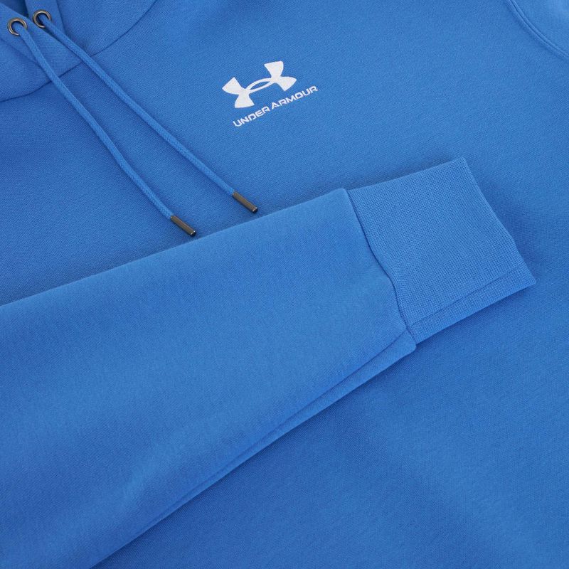 Damska bluza Under Armour Icon Fleece Hoodie niebieski atlantis/biały 6