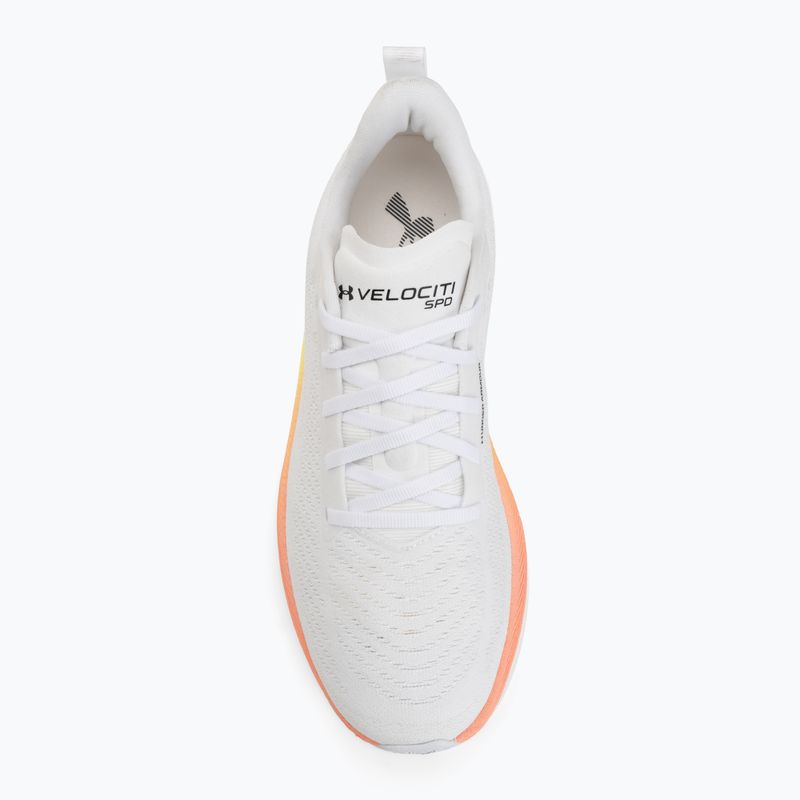 Dámske bežecké topánky Under Armour Velociti SPD white/orange bloc/metallic silver 5