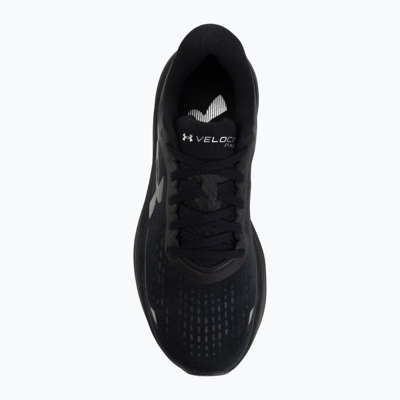 Pánske bežecké topánky Under Armour Velociti Pace black/black/metallic silver 5