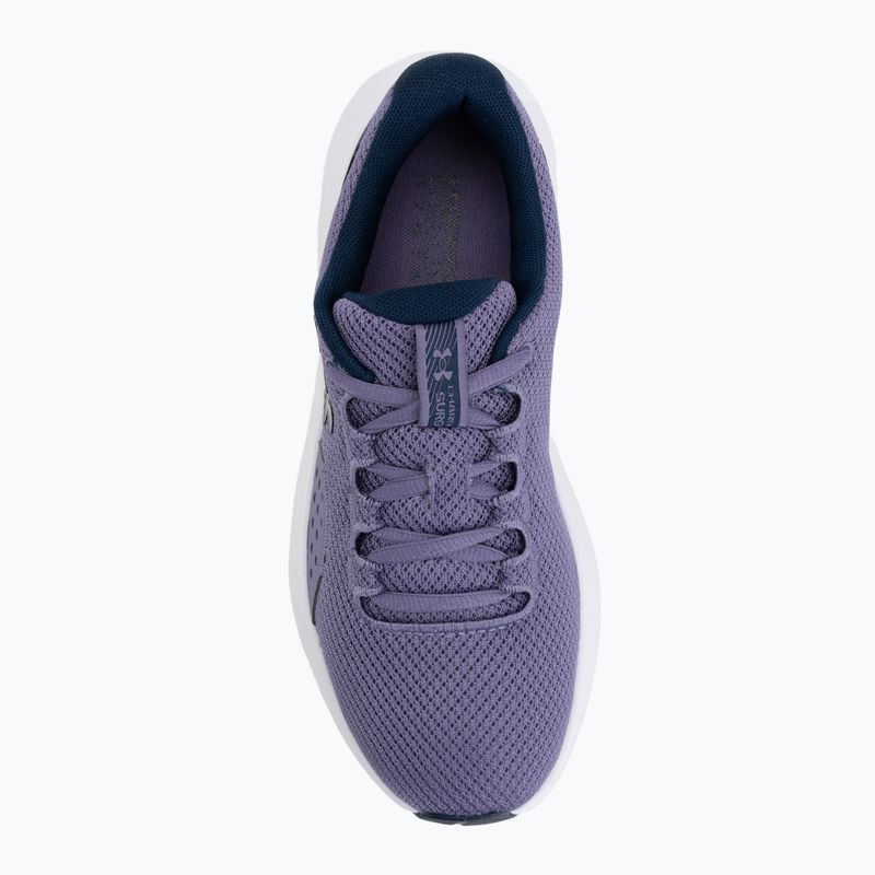 Dámske bežecké topánky Under Armour Charged Surge 4 purple luxe/refresh mint 5