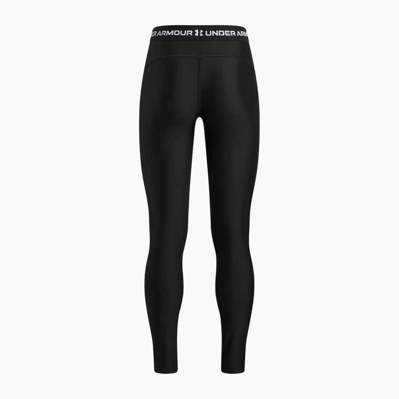 Detské legíny Under Armour HeatGear Graphic Leggings black/white 2