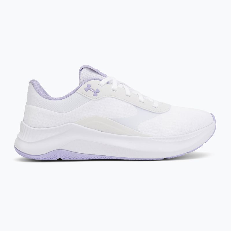 Dámske tréningové topánky Under Armour Aurora 3 white/white/purple crest 2