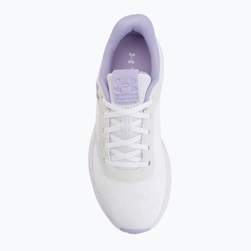 Dámske tréningové topánky Under Armour Aurora 3 white/white/purple crest 5