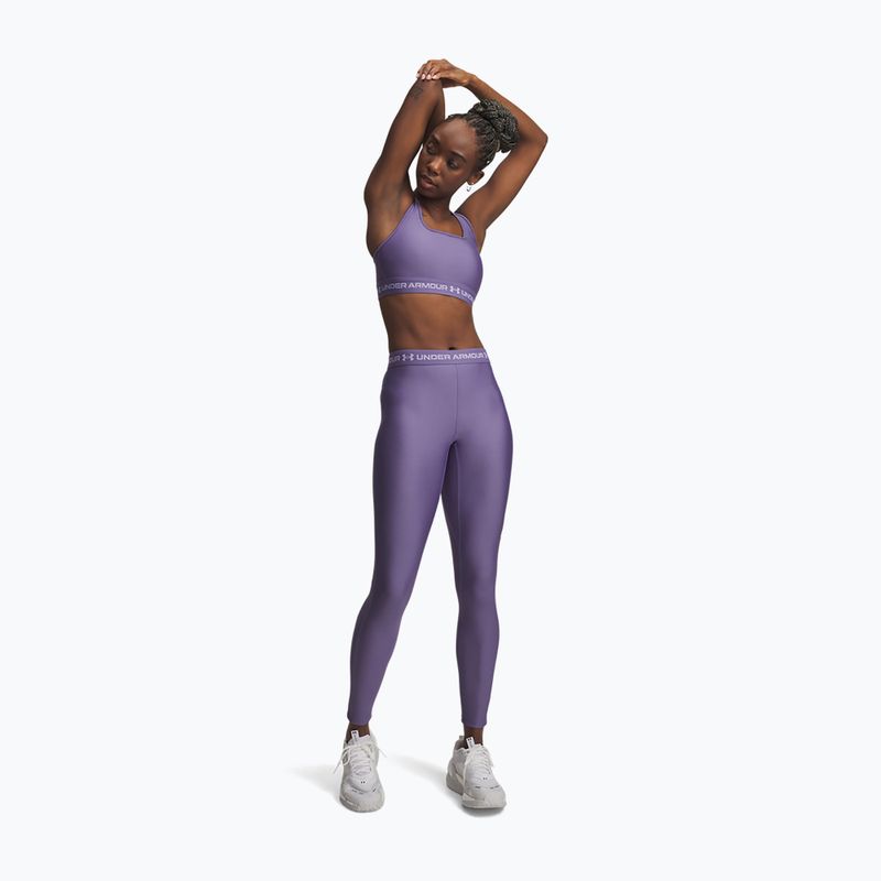 Dámske tréningové legíny Under Armour HeatGear purple luxe/purple crest 2