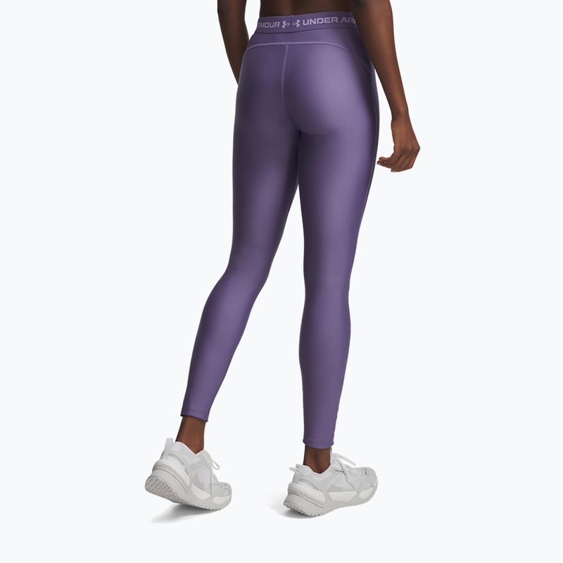 Dámske tréningové legíny Under Armour HeatGear purple luxe/purple crest 3