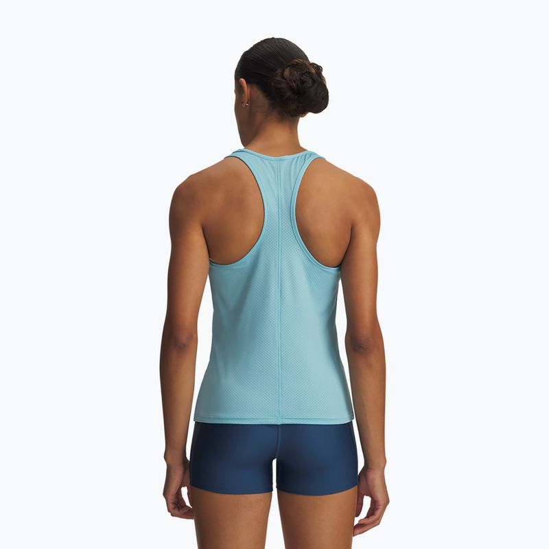 Dámske tréningové tielko Under Armour Tech Mesh Racer Tank blue haze/white 2