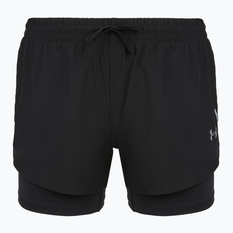 Dámske bežecké šortky Under Armour Velociti Pro 4" 2N1 ultimate black/ultimate black/ultimate black