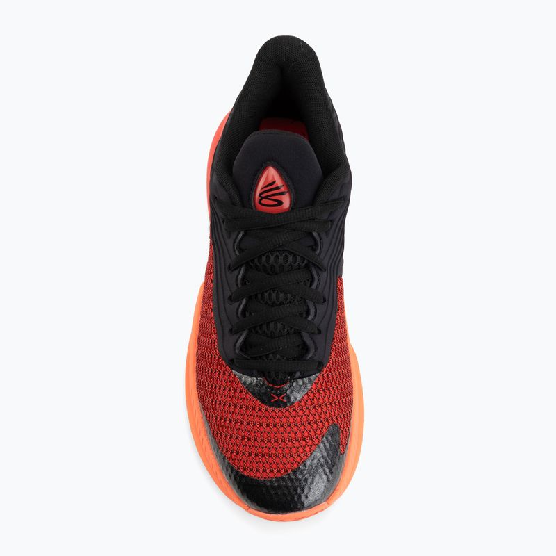 Basketbalové topánky Under Armour Curry Splash 26 black/electric tangerine/racer red 5