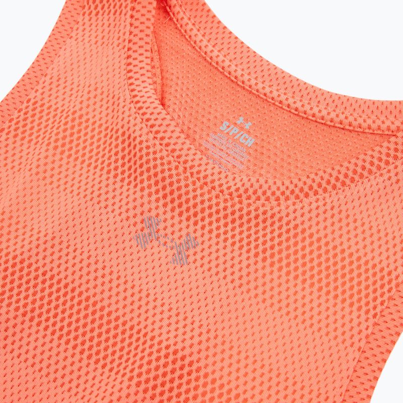 Dámske bežecké tričko Under Armour Velociti Singlet electric tangerine/black/green mode 3
