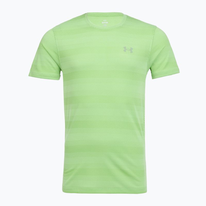 Pánske bežecké tričko Under Armour Velociti lumos lime/white