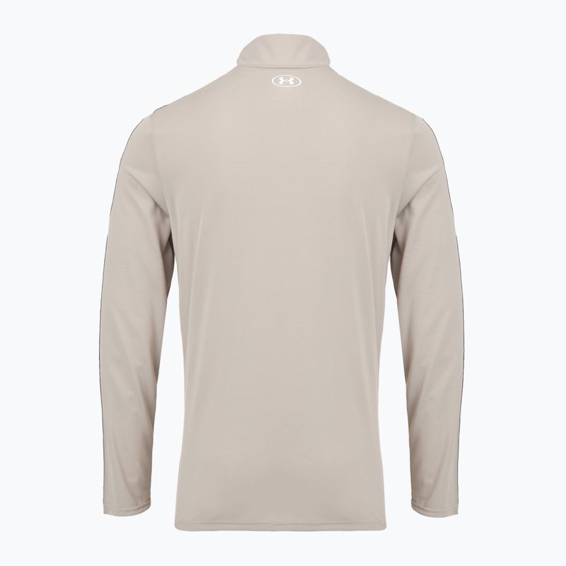 Pánska mikina Under Armour Tech Taping 1/2 Zip timberwolf taupe/black/white 2