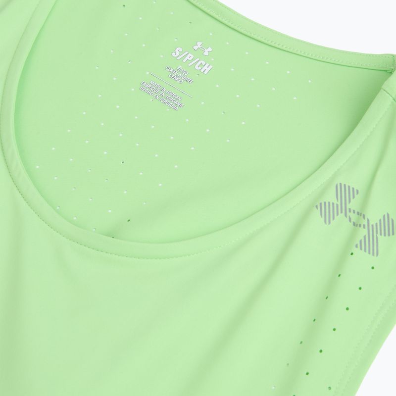 Pánske bežecké tričko Under Armour Velociti Pro Singlet lumos lime/white 3