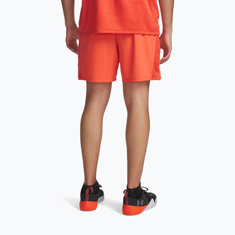 Pánske tréningové šortky Under Armour Tech Vent venom red/black 3