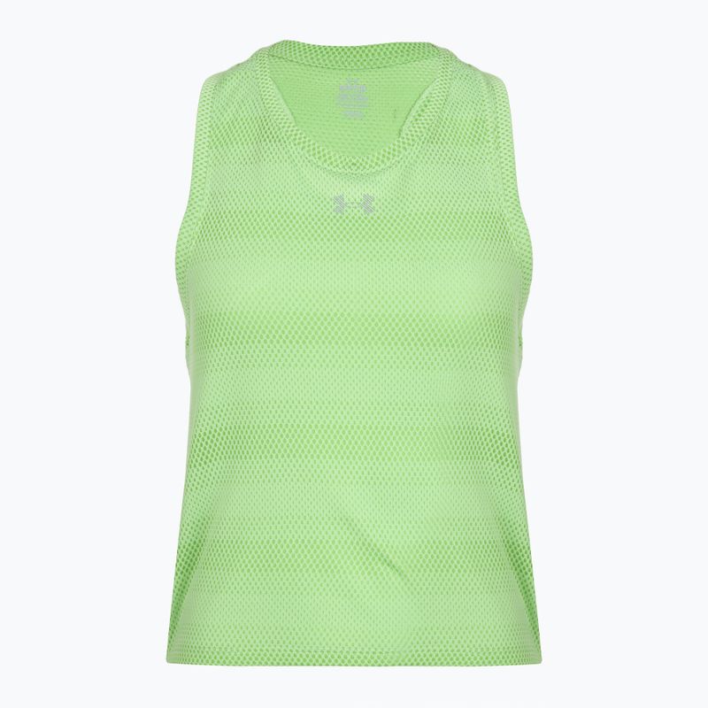 Dámske bežecké tričko Under Armour Velociti Singlet lumos lime/white