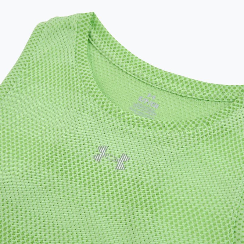Dámske bežecké tričko Under Armour Velociti Singlet lumos lime/white 3