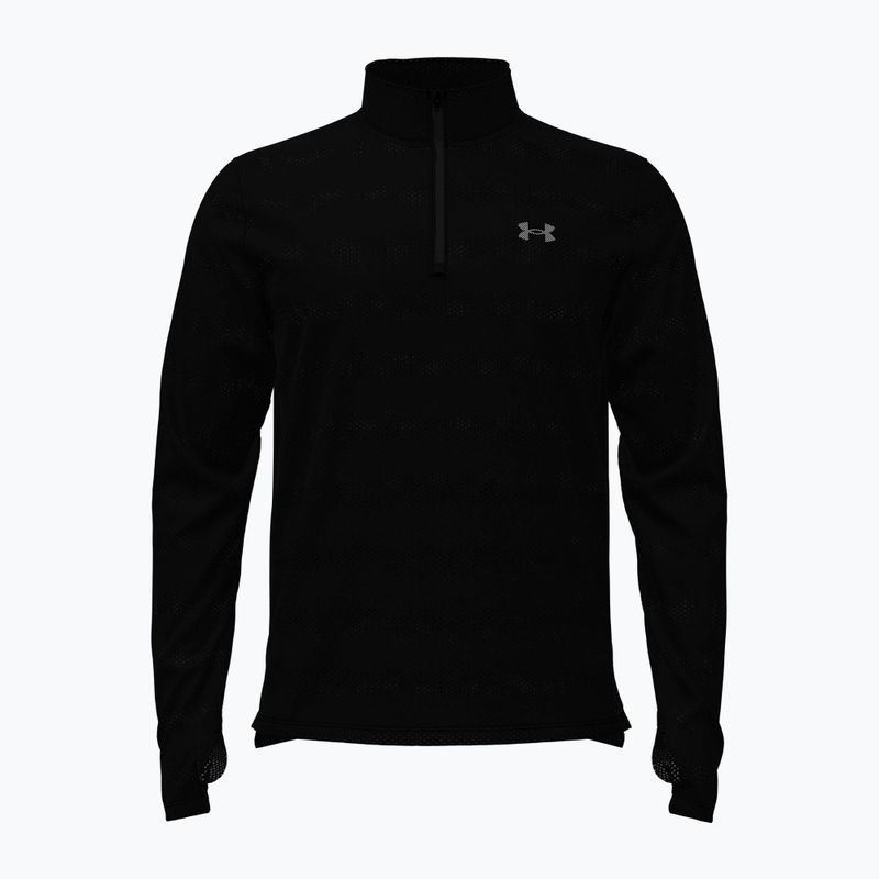 Pánska bežecká mikina Under Armour Velociti 1/4 Zip black/black/metallic silver